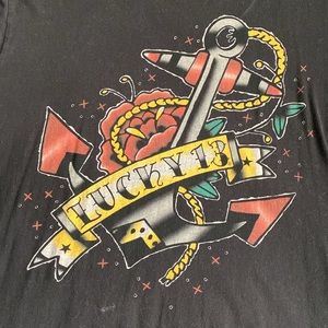 Lucky 13 rockabilly nautical tattoo shirt